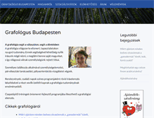 Tablet Screenshot of grafologus.budapestoldal.hu