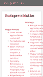Mobile Screenshot of budapestoldal.hu
